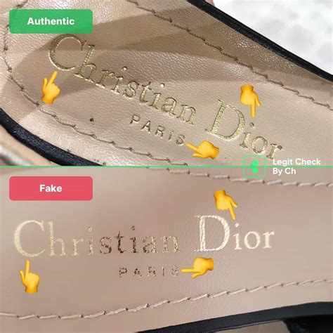 authentic v fake dior heels|is a dior bag real.